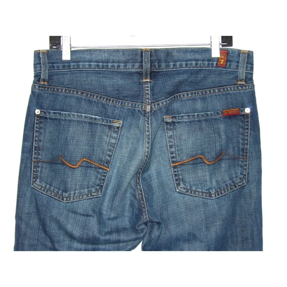 7 For All Mankind Standard Fit 100% Cotton Button Fly Denim Jeans Men's 32 X 30